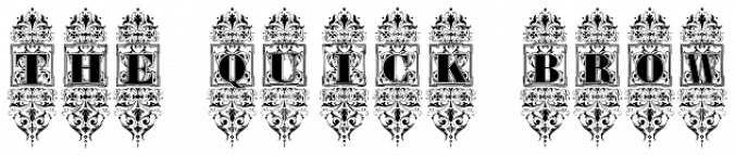 Victorian Exotical Capitals Font Preview