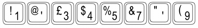 Keystrokes Font Preview