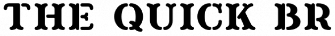 Sra. Stencil Font Preview