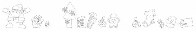 DB Christmas Fun Doodles Font Preview