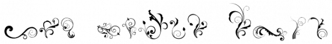 DB Dainty Swirl Font Preview