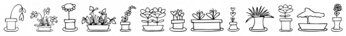 Just Flower Pots font download