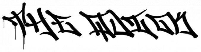 Graffiti Drips Font Preview