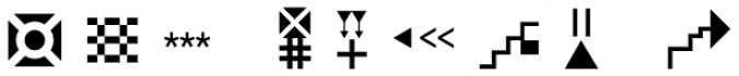 Znak Symbols Font Preview