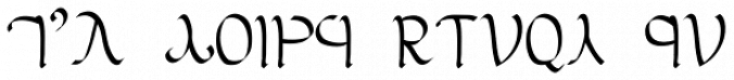 Tolkien Aglab Font Preview
