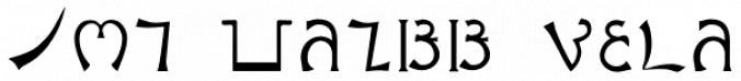 Enochian Writing Font Preview