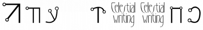 Celestial Writing font download