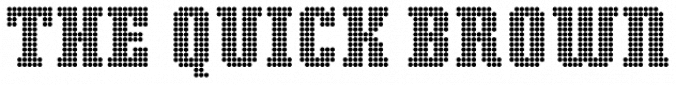Display Dots Three Serif Font Preview