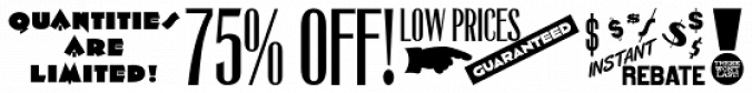 Attention Getters JNL Font Preview