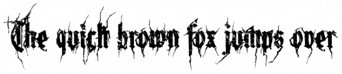XXII Blackmetal Warrior Font Preview