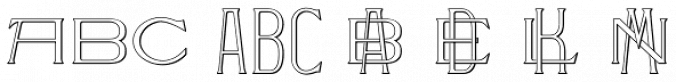MFC Sappho Monogram Font Preview