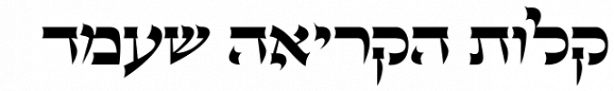 Torah Neue MF Font Preview