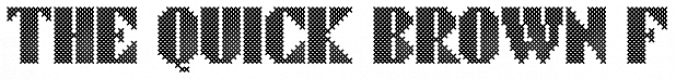 Cross Stitch Brazen Font Preview