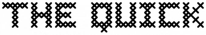 Cross Stitch Coarse font download