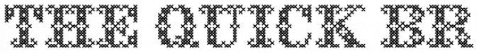 Cross Stitch Monogram font download