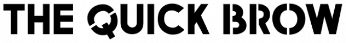 Amateur Stencil JNL font download