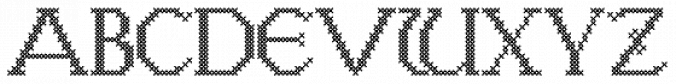 Cross Stitch Discreet font download