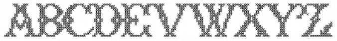 Cross Stitch Formal Font Preview