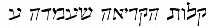 Shmulik Three Egozim MF font download