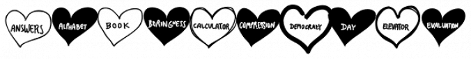 Conversation Hearts font download
