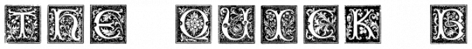 XVI Century Shaw Woodcuts Font Preview