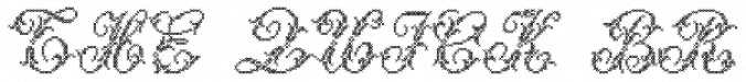 Cross Stitch Majestic Font Preview