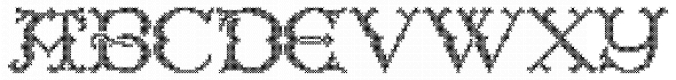 Cross Stitch Regal Font Preview