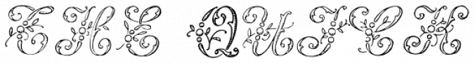 1886 Romantic Initials Font Preview