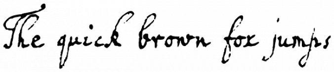 1672 Isaac Newton font download