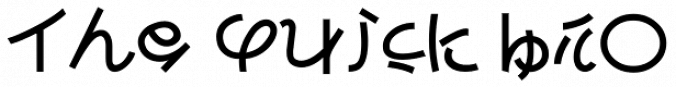 Faux Japanese Font Preview