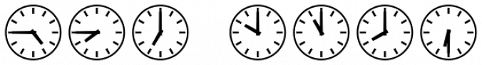 Clocktime Font Preview