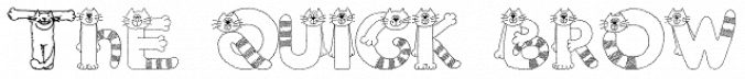 Cats Font Preview