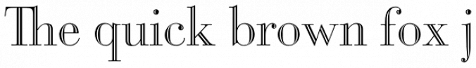 Bodoni Classic Inline Font Preview