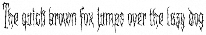 XXII Blackened Wood Font Preview