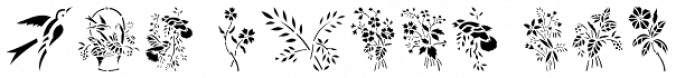 Nature Stencils JNL Font Preview