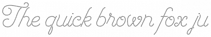 Dot Script Font Preview