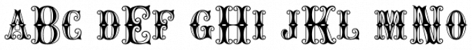 MFC Carnivale Monogram Font Preview