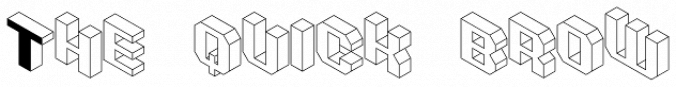 Isometric Initial Caps Font Preview