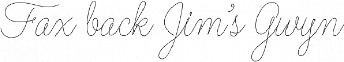 Flirt Script Font Preview