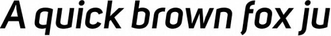 Uni Sans Semi Bold Italic Font Preview