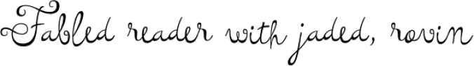 Tita Script Font Preview