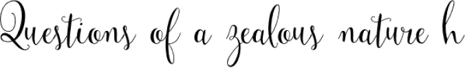 Mulberry Script Font Preview