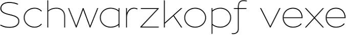Zona Pro Hairline Font Preview