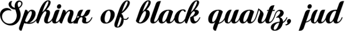 Quincho Script Font Preview