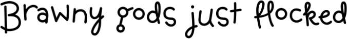 Jus Hangin PB Font Preview