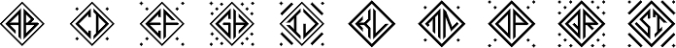 MFC Diamondside Monogram font download