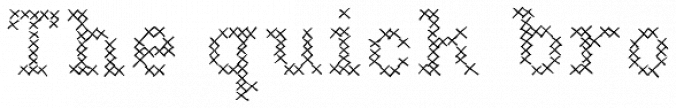 Cross Stitch font download
