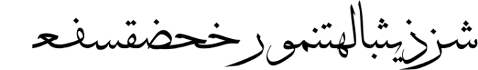 THULUTH Font Preview