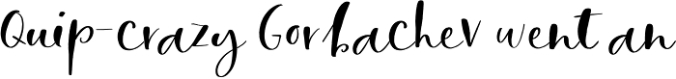 Calla Script Font Preview