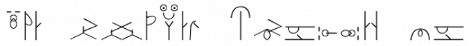 RA Unknown Symbols Font Preview